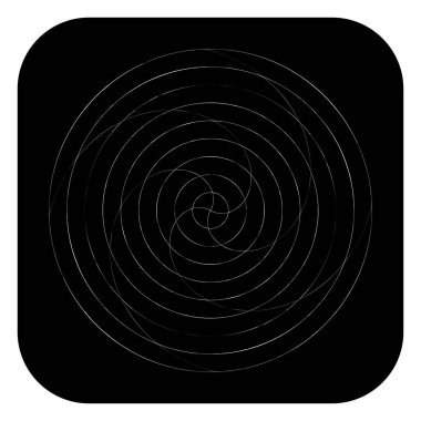 Soyut spiral, girdap ve dönme elementi. Volt, sarmal vektör