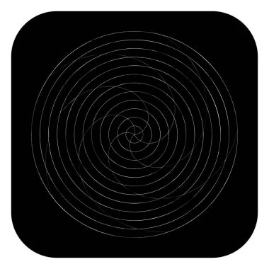 Soyut spiral, girdap ve dönme elementi. Volt, sarmal vektör