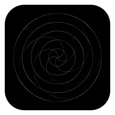 Soyut spiral, girdap ve dönme elementi. Volt, sarmal vektör