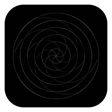 Soyut spiral, girdap ve dönme elementi. Volt, sarmal vektör