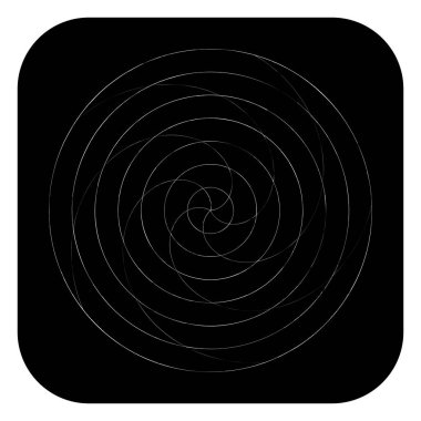 Soyut spiral, girdap ve dönme elementi. Volt, sarmal vektör