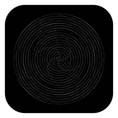 Soyut spiral, girdap ve dönme elementi. Volt, sarmal vektör