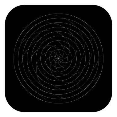 Soyut spiral, girdap ve dönme elementi. Volt, sarmal vektör