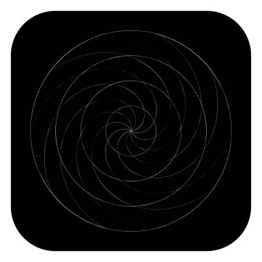 Soyut spiral, girdap ve dönme elementi. Volt, sarmal vektör