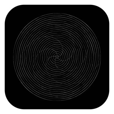 Soyut spiral, girdap ve dönme elementi. Volt, sarmal vektör