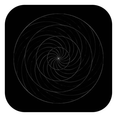 Soyut spiral, girdap ve dönme elementi. Volt, sarmal vektör