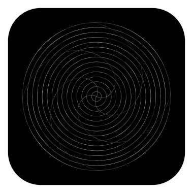 Soyut spiral, girdap ve dönme elementi. Volt, sarmal vektör