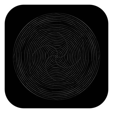 Soyut spiral, girdap ve dönme elementi. Volt, sarmal vektör