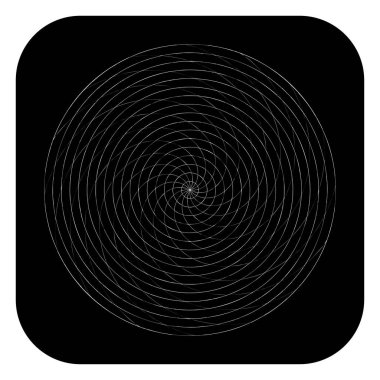 Soyut spiral, girdap ve dönme elementi. Volt, sarmal vektör