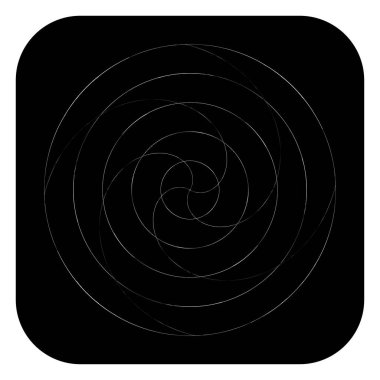 Soyut spiral, girdap ve dönme elementi. Volt, sarmal vektör