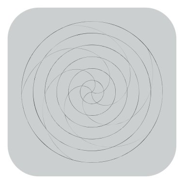 Soyut spiral, girdap ve dönme elementi. Volt, sarmal vektör