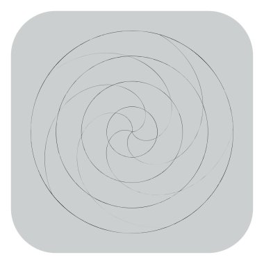 Soyut spiral, girdap ve dönme elementi. Volt, sarmal vektör