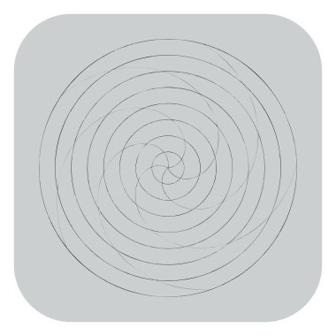 Soyut spiral, girdap ve dönme elementi. Volt, sarmal vektör