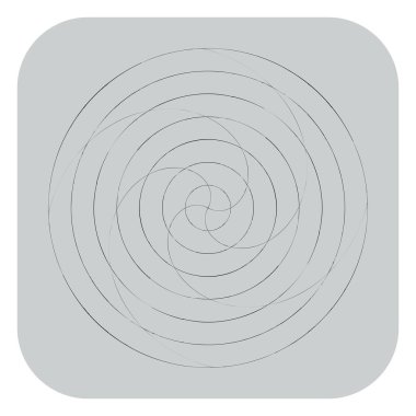 Soyut spiral, girdap ve dönme elementi. Volt, sarmal vektör