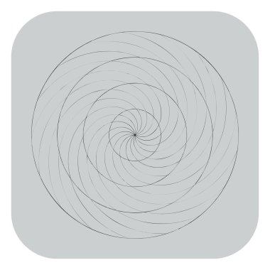 Soyut spiral, girdap ve dönme elementi. Volt, sarmal vektör