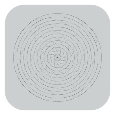 Soyut spiral, girdap ve dönme elementi. Volt, sarmal vektör