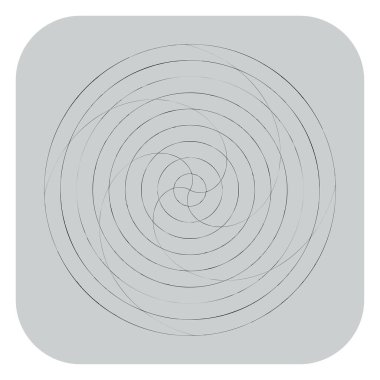 Soyut spiral, girdap ve dönme elementi. Volt, sarmal vektör