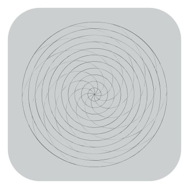 Soyut spiral, girdap ve dönme elementi. Volt, sarmal vektör