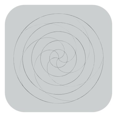 Soyut spiral, girdap ve dönme elementi. Volt, sarmal vektör