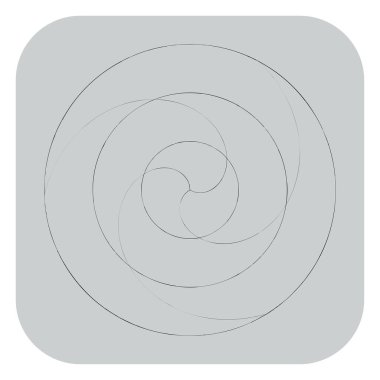 Soyut spiral, girdap ve dönme elementi. Volt, sarmal vektör