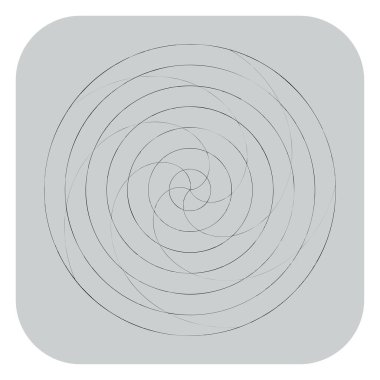 Soyut spiral, girdap ve dönme elementi. Volt, sarmal vektör