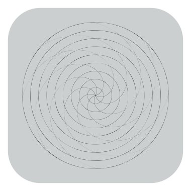 Soyut spiral, girdap ve dönme elementi. Volt, sarmal vektör