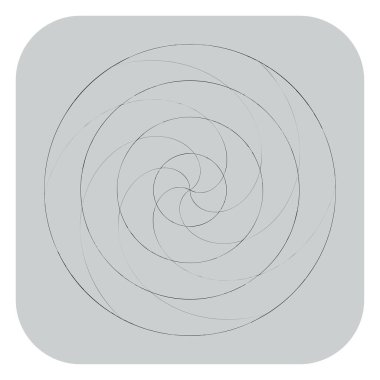 Soyut spiral, girdap ve dönme elementi. Volt, sarmal vektör