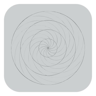 Soyut spiral, girdap ve dönme elementi. Volt, sarmal vektör