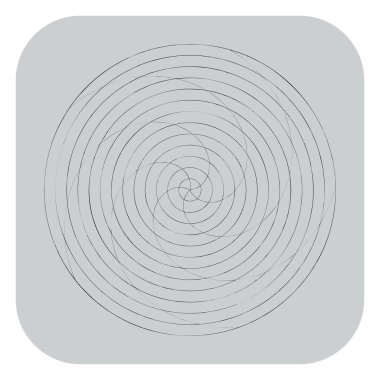 Soyut spiral, girdap ve dönme elementi. Volt, sarmal vektör