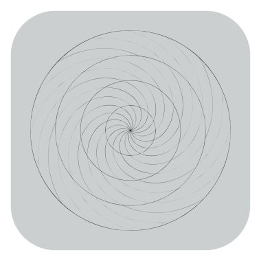 Soyut spiral, girdap ve dönme elementi. Volt, sarmal vektör