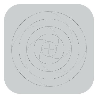 Soyut spiral, girdap ve dönme elementi. Volt, sarmal vektör