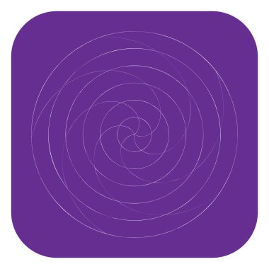 Soyut spiral, girdap ve dönme elementi. Volt, sarmal vektör