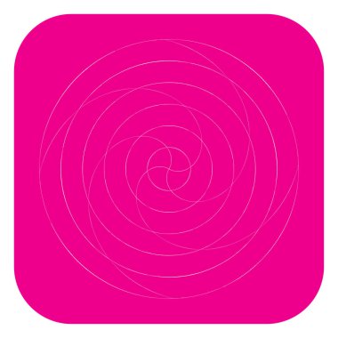 Soyut spiral, girdap ve dönme elementi. Volt, sarmal vektör