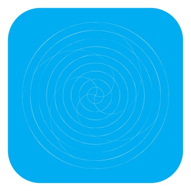 Soyut spiral, girdap ve dönme elementi. Volt, sarmal vektör