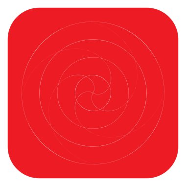 Soyut spiral, girdap ve dönme elementi. Volt, sarmal vektör