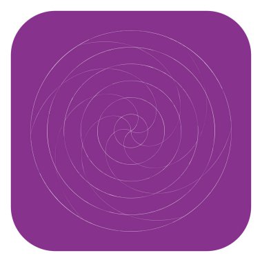 Soyut spiral, girdap ve dönme elementi. Volt, sarmal vektör