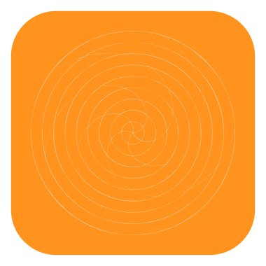 Abstract spiral, swirl and twirl element. Volute, helix vector