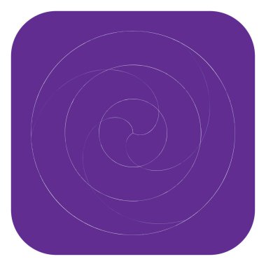 Soyut spiral, girdap ve dönme elementi. Volt, sarmal vektör