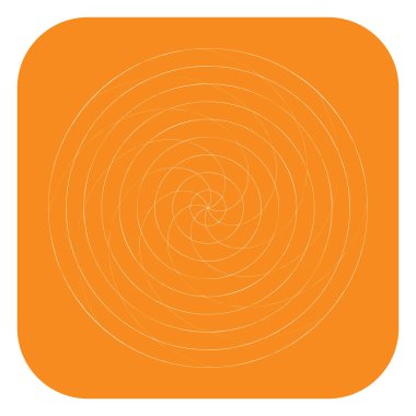 Soyut spiral, girdap ve dönme elementi. Volt, sarmal vektör