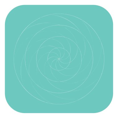 Soyut spiral, girdap ve dönme elementi. Volt, sarmal vektör