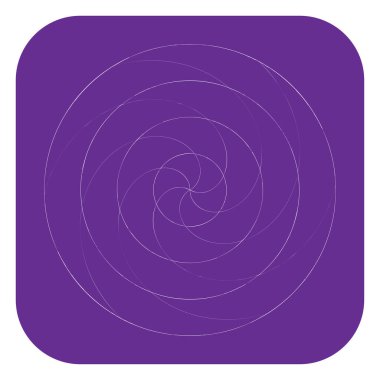 Soyut spiral, girdap ve dönme elementi. Volt, sarmal vektör