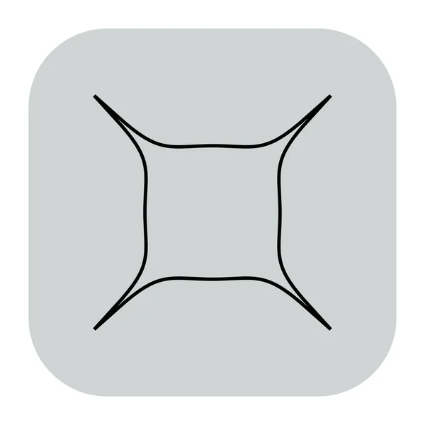 Icono Geométrico Abstracto Forma Elemento Símbolo — Vector de stock