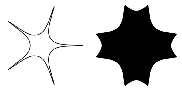 Icône Géométrique Abstraite Forme Élément Symbole Illustration Vectorielle Stock Graphiques — Image vectorielle