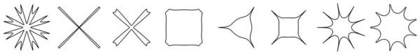 Icône Géométrique Abstraite Forme Élément Symbole Illustration Vectorielle Stock Graphiques — Image vectorielle