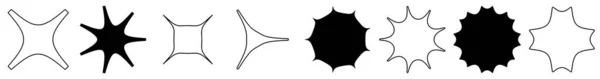 Абстрактная Геометрическая Иконка Форма Элемента Символа Векторная Иллюстрация Клип Арт — стоковый вектор