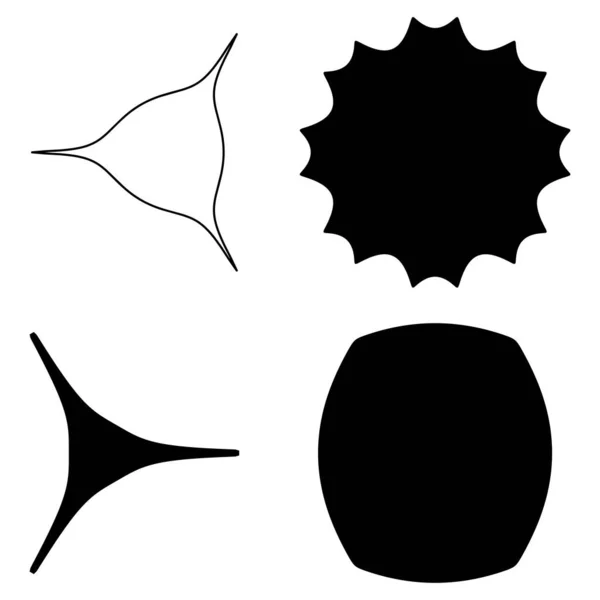 Icona Geometrica Astratta Forma Elemento Simbolo — Vettoriale Stock