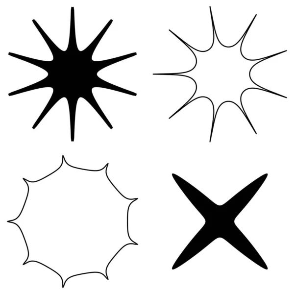 Abstraktes Geometrisches Symbol Form Der Symbolelemente — Stockvektor