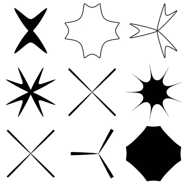 Abstraktes Geometrisches Symbol Form Der Symbolelemente — Stockvektor