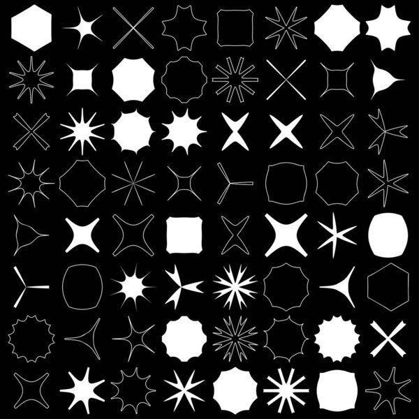 Abstract geometric icon, symbol element shape