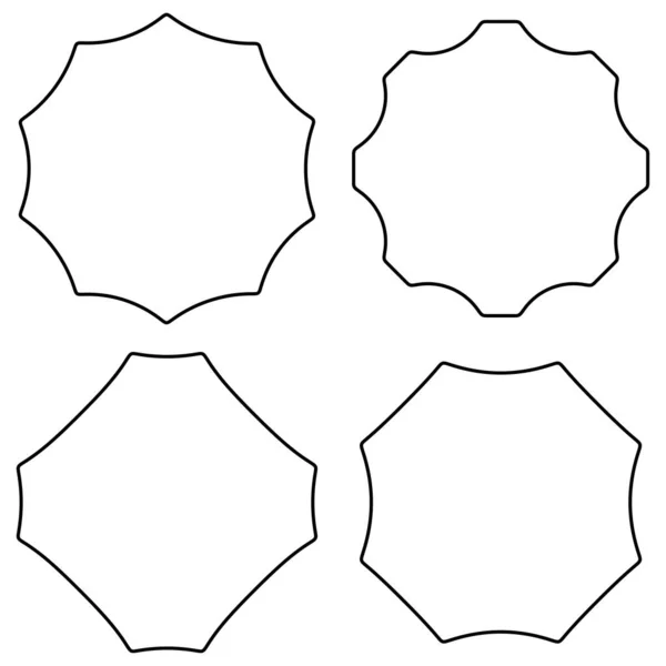 Ikon Geometris Abstrak Bentuk Elemen Simbol - Stok Vektor